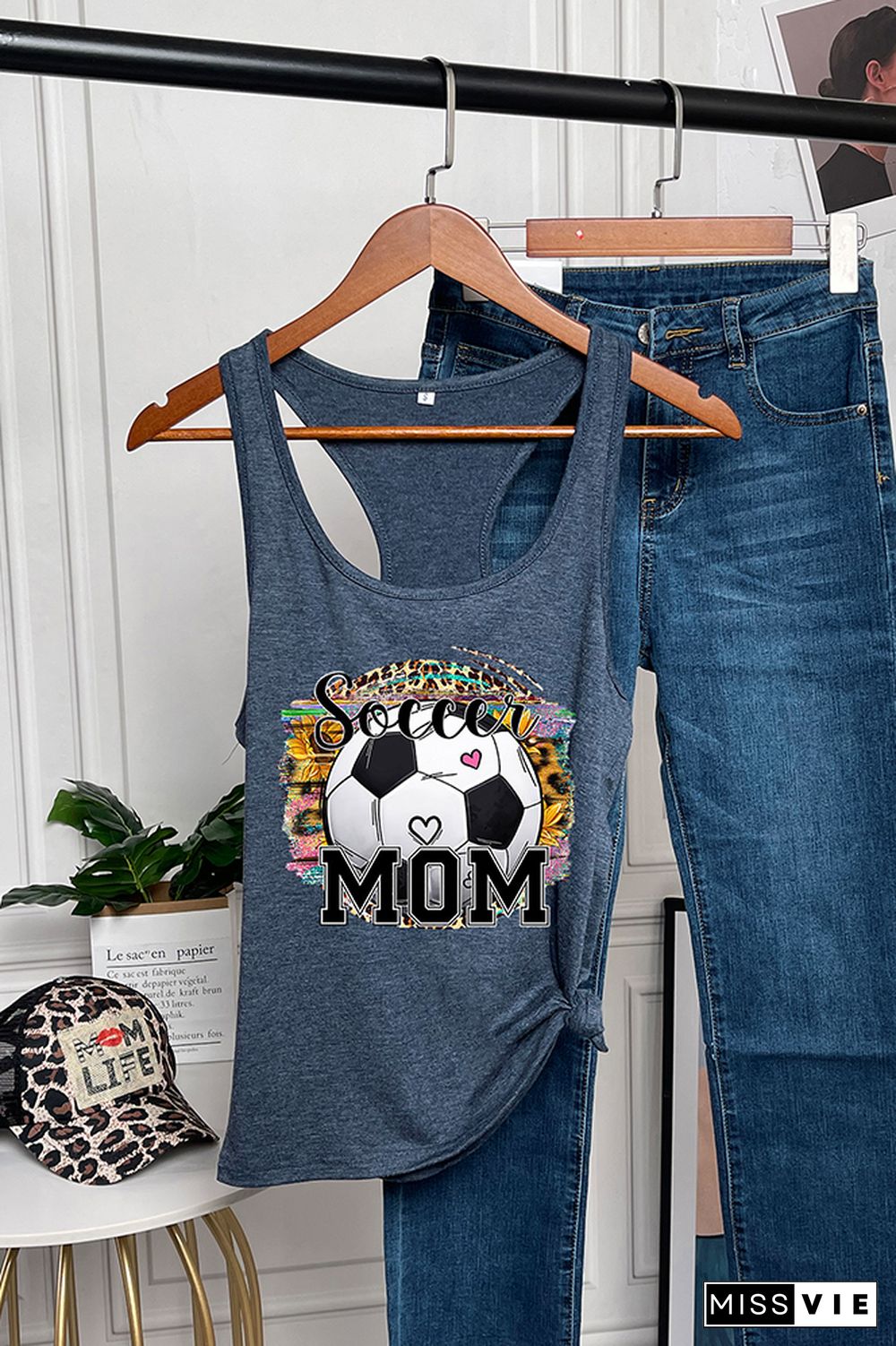 Soccer MOM Sleeveless Tank Top Wholesale