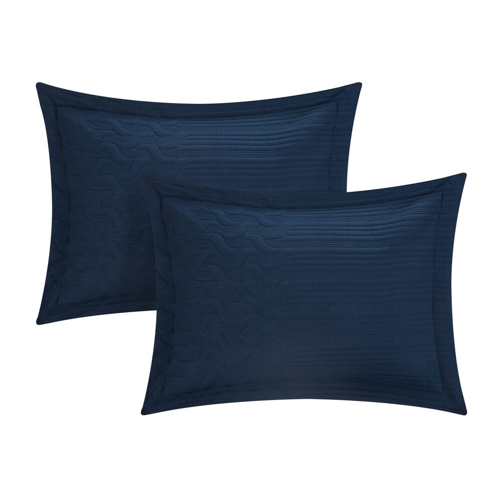 Chic Home Shala 4 Piece Interlaced Vine Pattern Quilt Cover Set