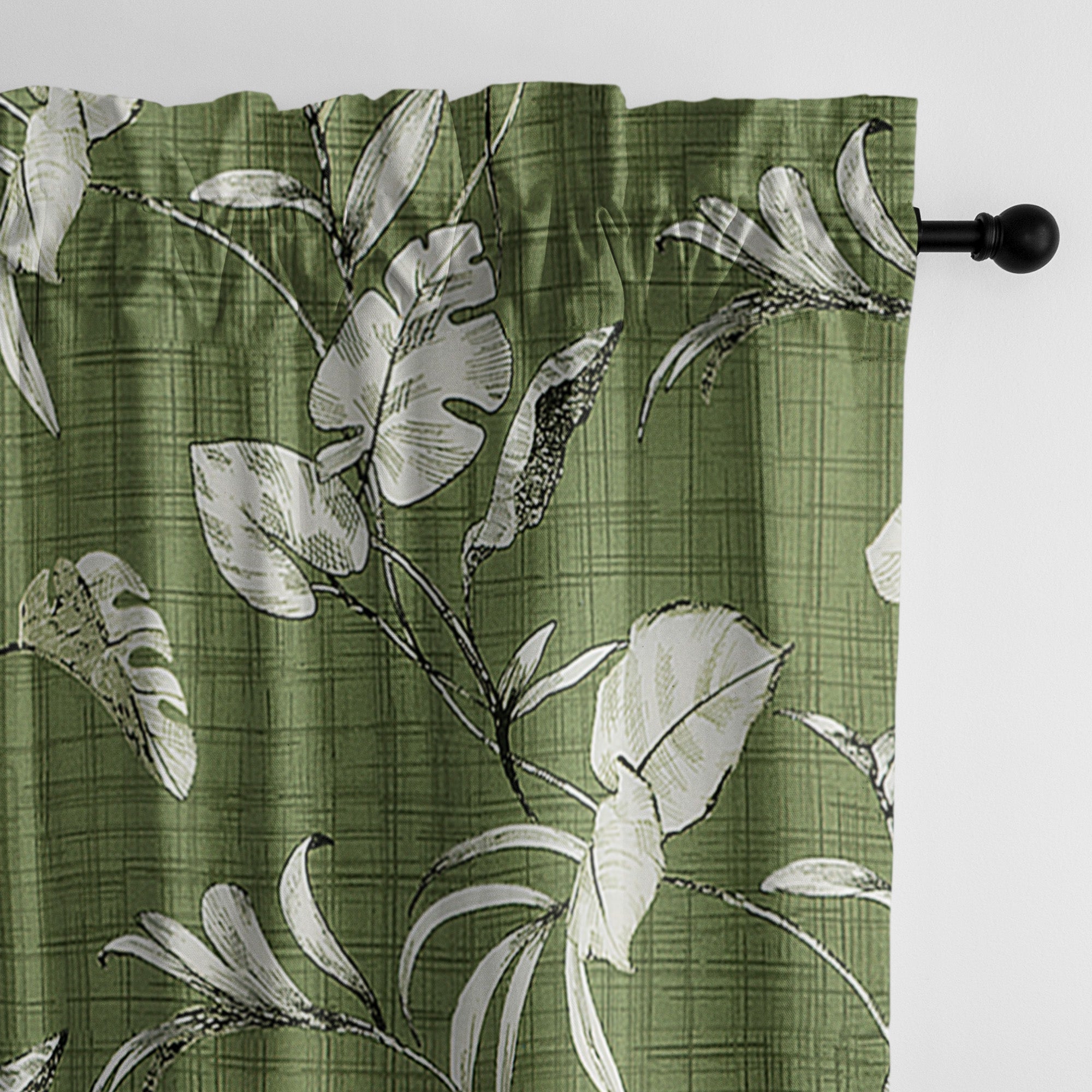 Tropez Green Drapery