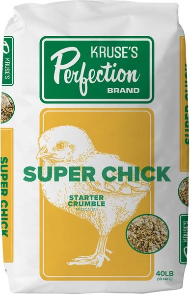 Kruse's Perfection Brand Super Chick Starter Crumble Medicated Chicken Feed