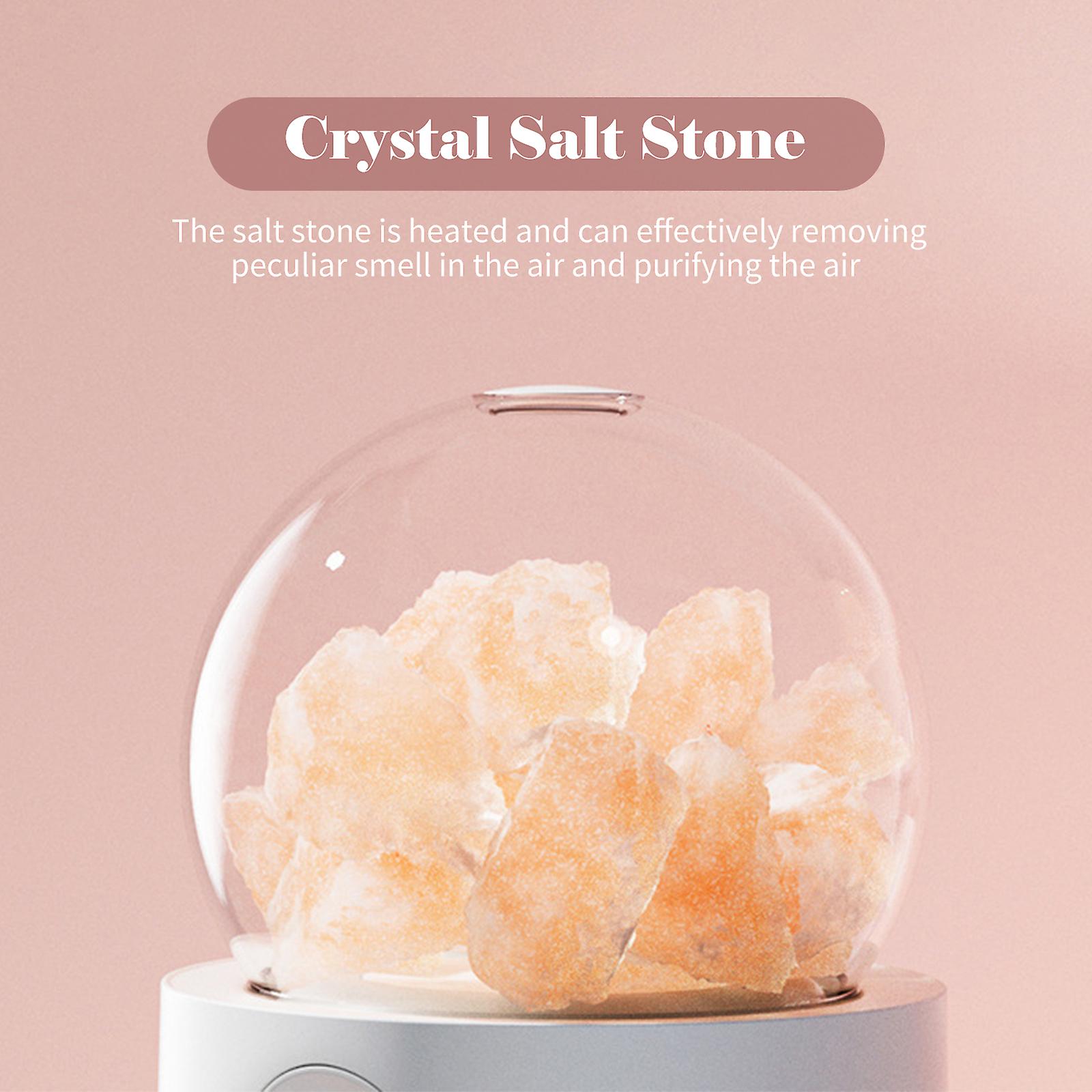 Crystal Salt Stone Humidifier Warm White Night Light 300ml Mist Humidifier Portable Quiet Usb Essential Oil Diffuser Cool Mist Air Humidifier For Desk