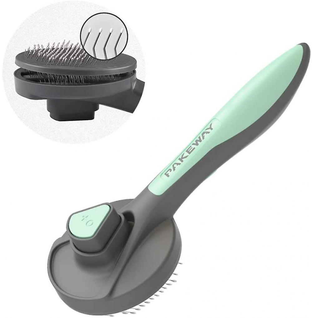 Cat And Dog Grooming Brush， Kitten Hair Brush， Pet Self-cleaning Hair Removal Brush Massage Comb， (fresh Mint)