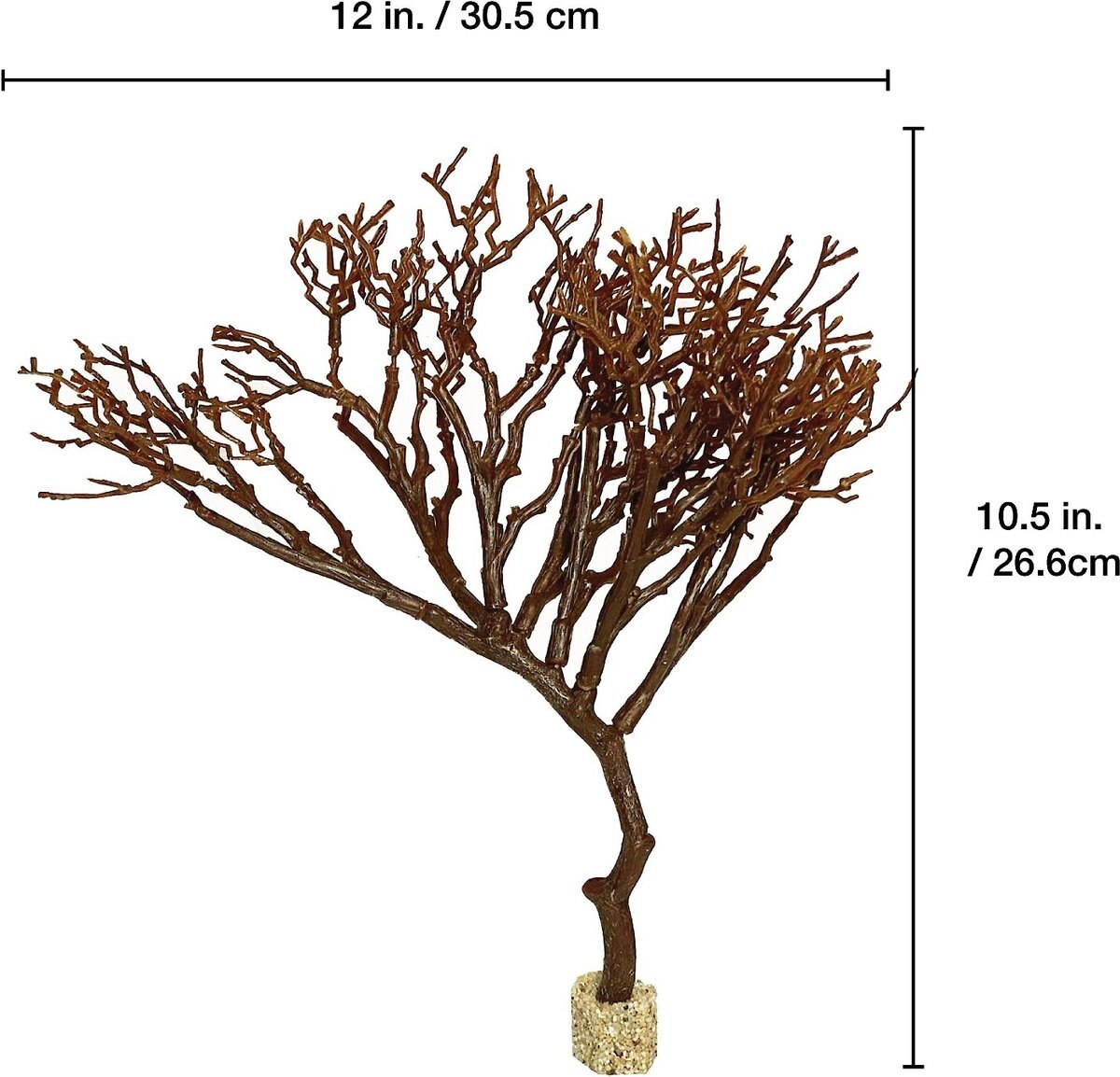 Current USA Weighted Base Bayou Manzanita Branch Aquarium Plant