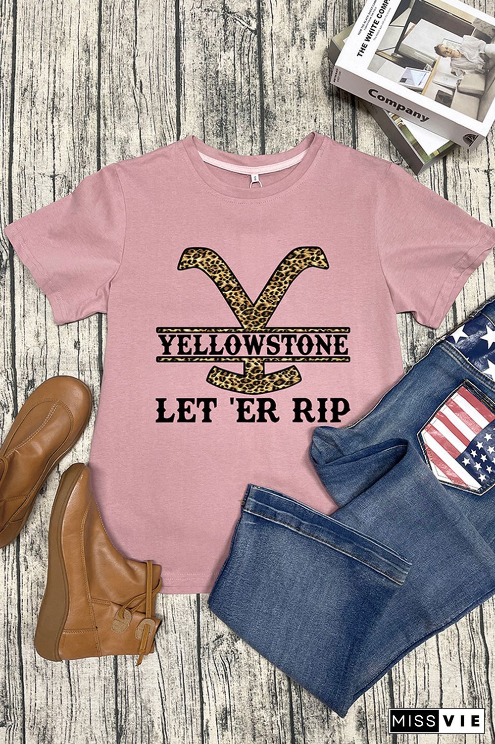 Yellowstone Graphic Tee Short Sleeves Wholesale