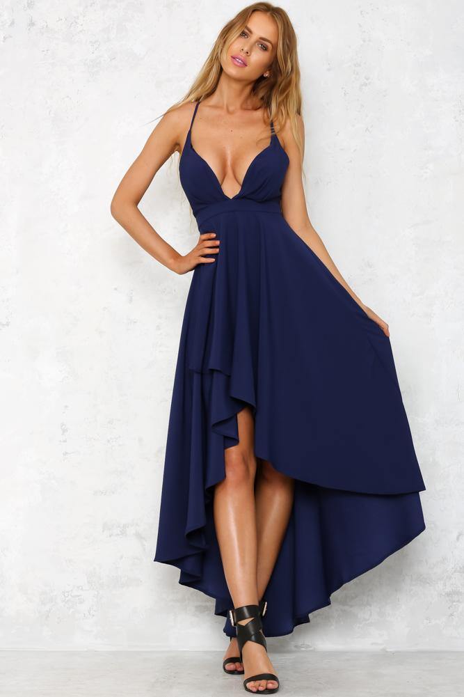 Live In Fantasy Maxi Dress Navy