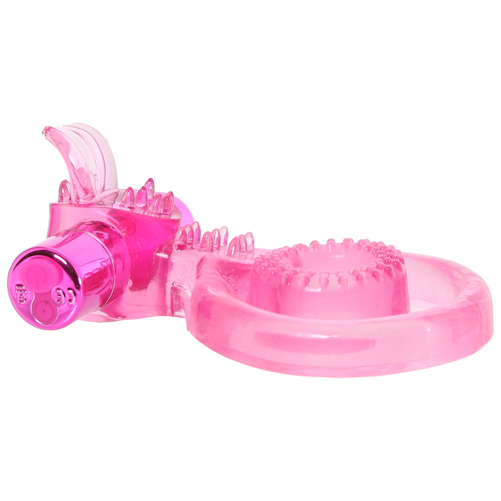 BodyWand Rechargeable Duo Tickler Ring in Pink