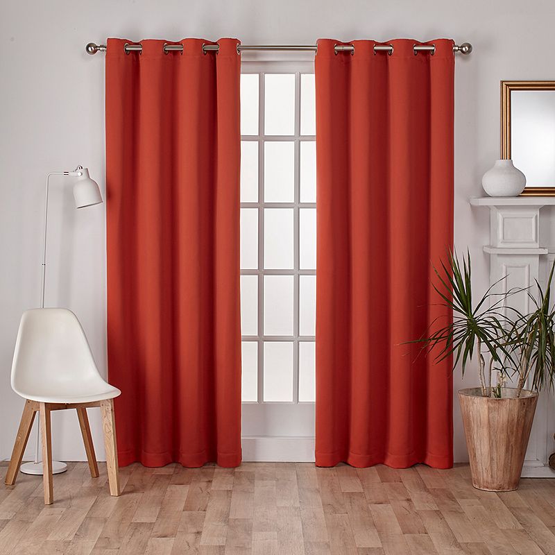 Exclusive Home 2-pack Sateen Twill Woven Blackout Window Curtains