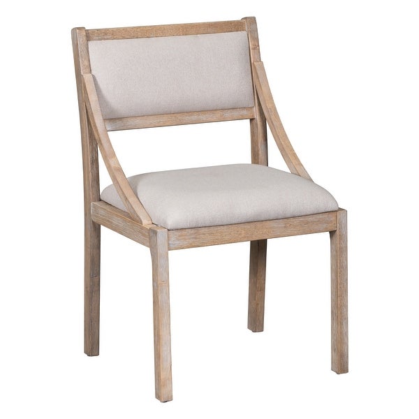 Wood Dining Chairs Upholstered Chairs with Solid Wood Legs (Set of 2)