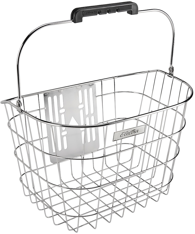 Electra Stainless Wire Front QR Basket - Silver