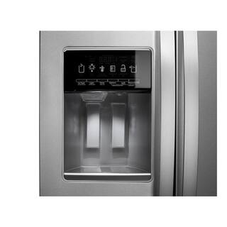 Whirlpool 36 in. 19.8 cu. ft. Side by Side Refrigerator in Fingerprint Resistant Stainless Steel Counter Depth WRS970CIHZ