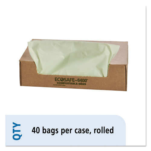 Stout EcoSafe-6400 Bags | 48 gal， 0.85 mil， 42