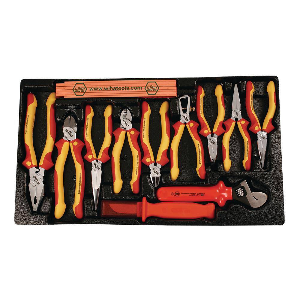 Wiha 80-Piece Master Electrician's Insulated Tools Set In Rolling Hard Case 32800