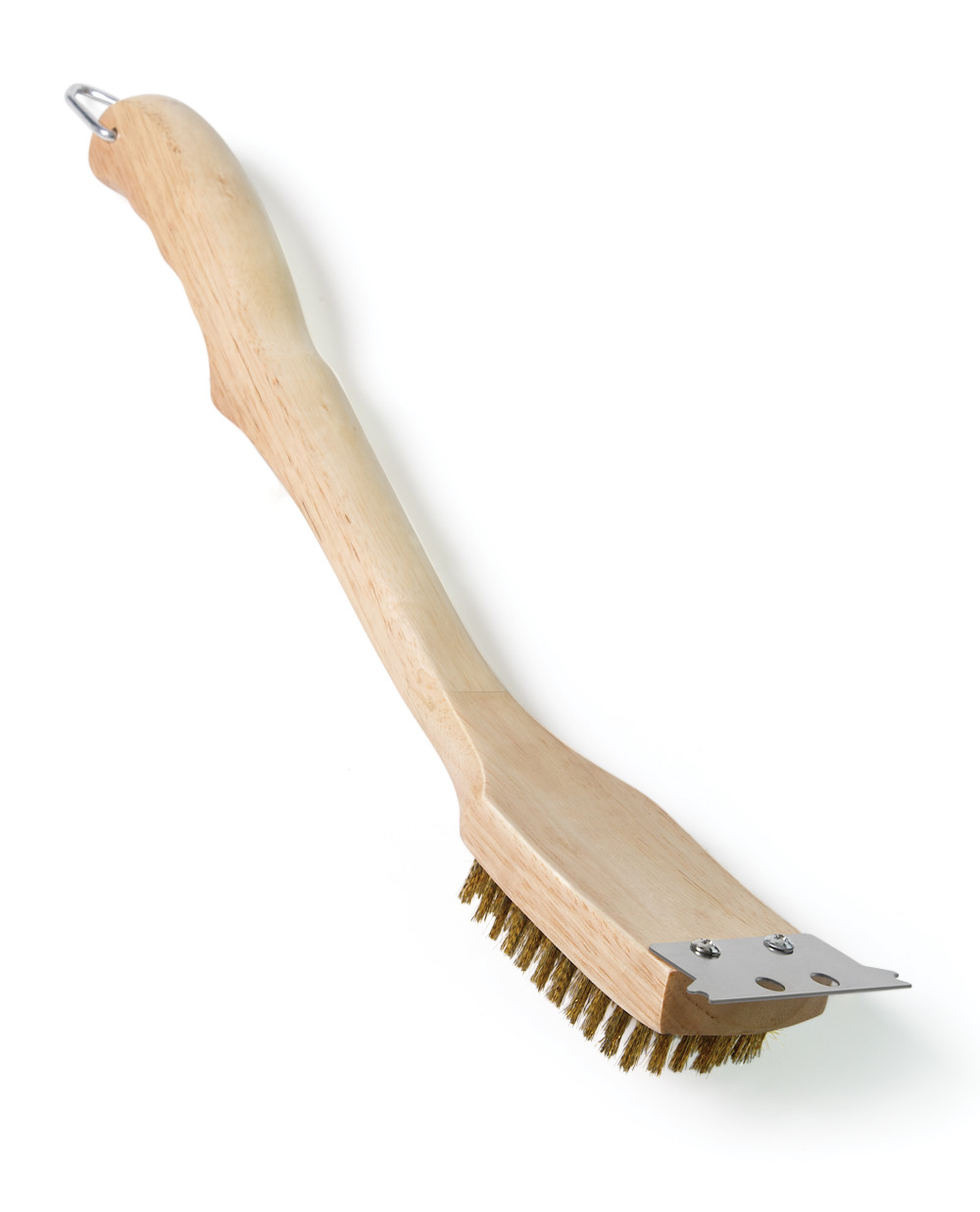 Grill Brush with Brass Bristles ;