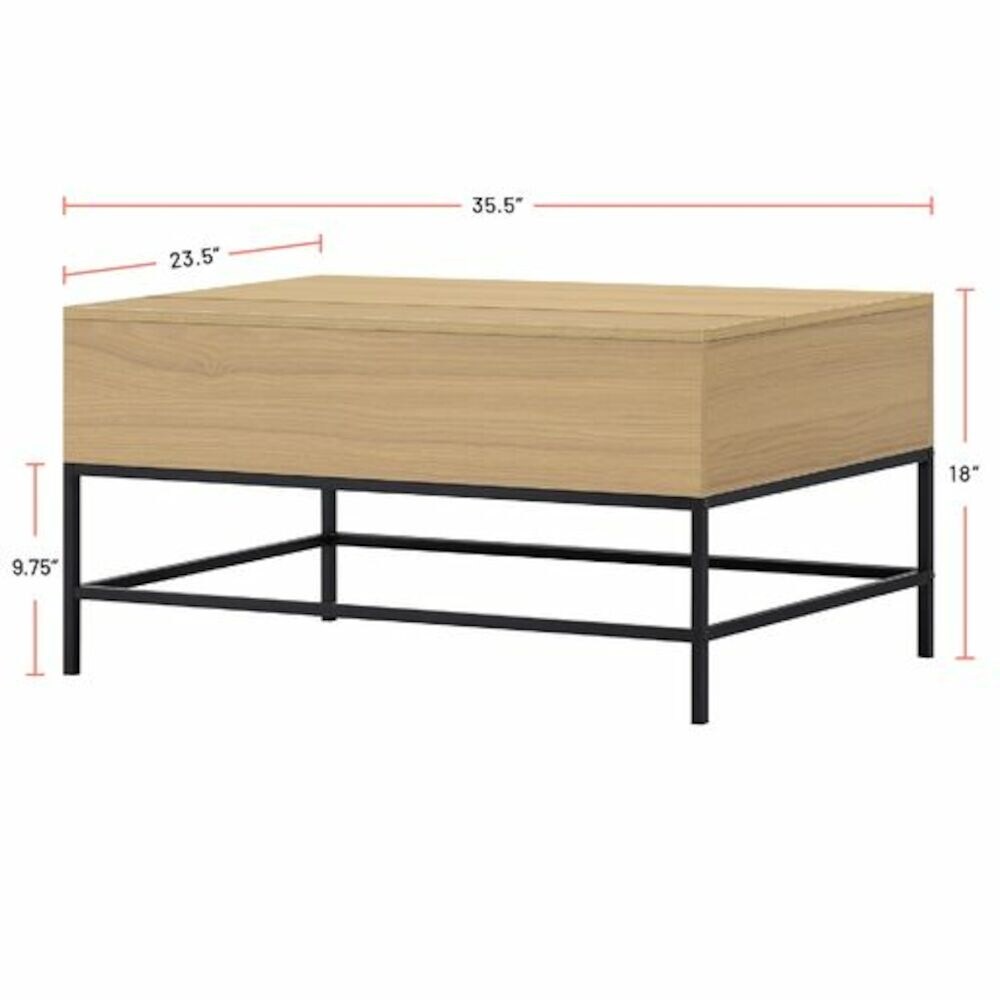 Lift Top Coffee Table with Hidden Storage for Living Room  Apartment and Dorm