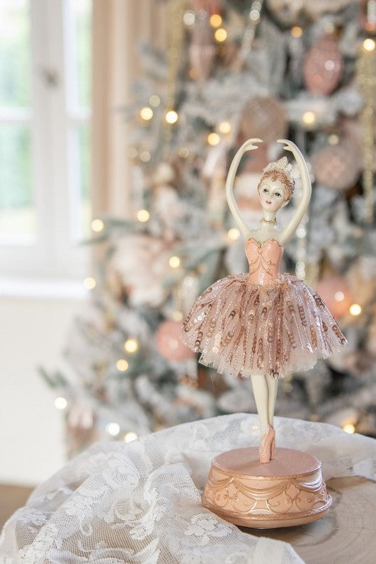 13 Pink Ballerina Music Box