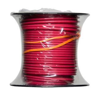 Southwire 100 ft. 14 Red Solid CU THHN Wire 11581684