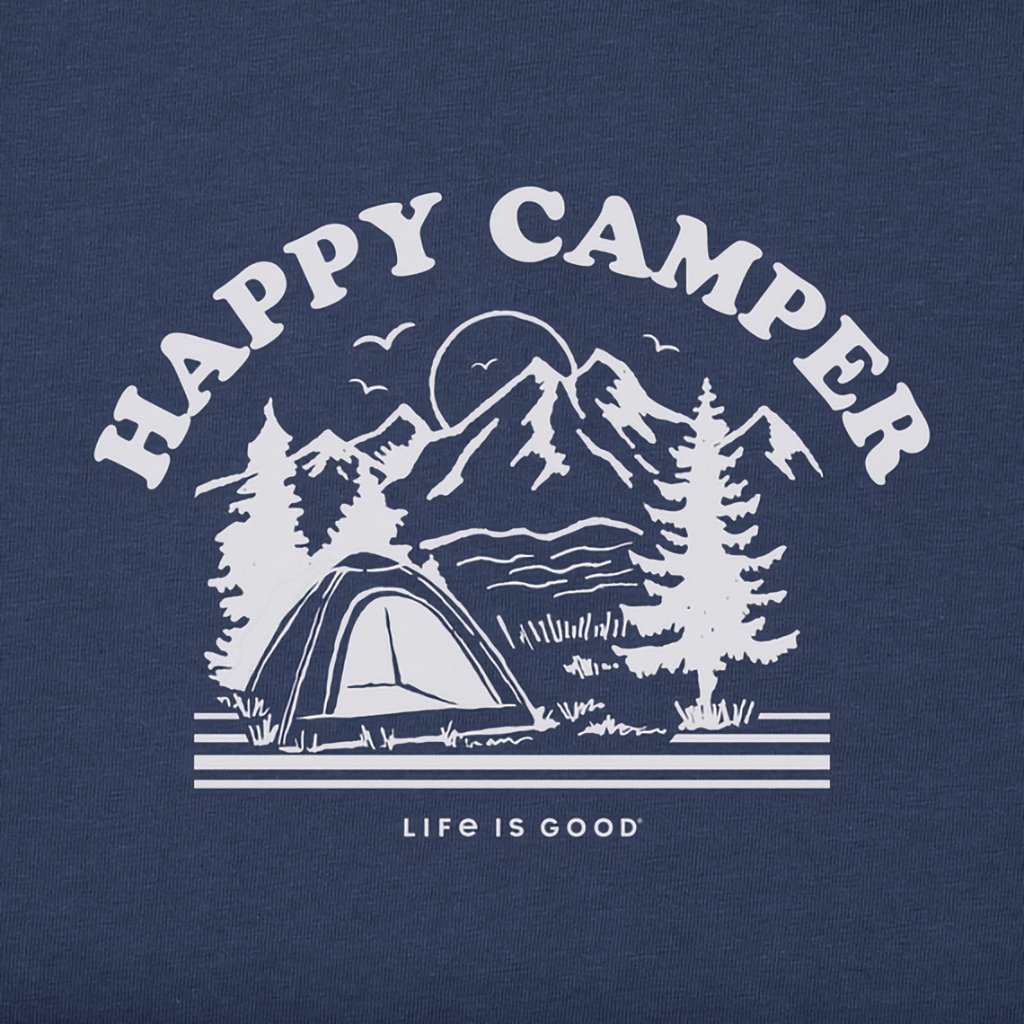 Life Is Good  Women's Happy Camper Long Sleeve Crusher Tee