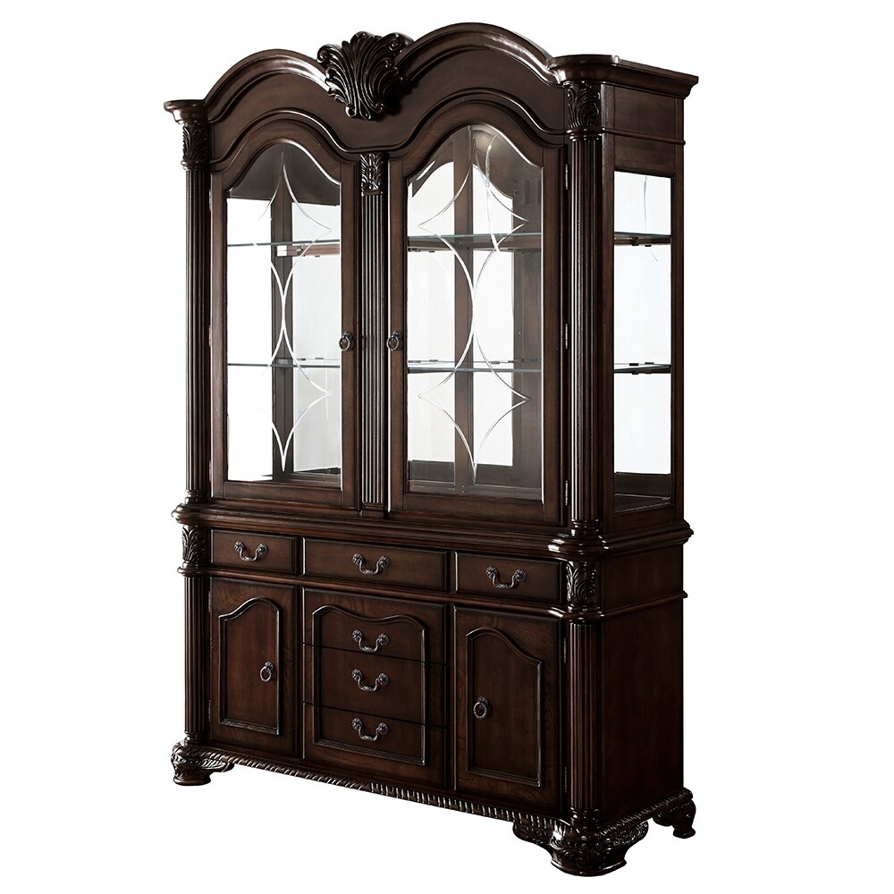 Chateau De Ville Buffet   Hutch in Espresso Finish