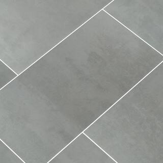 MSI Cementino Gray 11.81 in. x 23.56 in. Matte Porcelain Concrete Look Floor and Wall Tile (14 sq. ft.Case) NHDCEMGRA1224