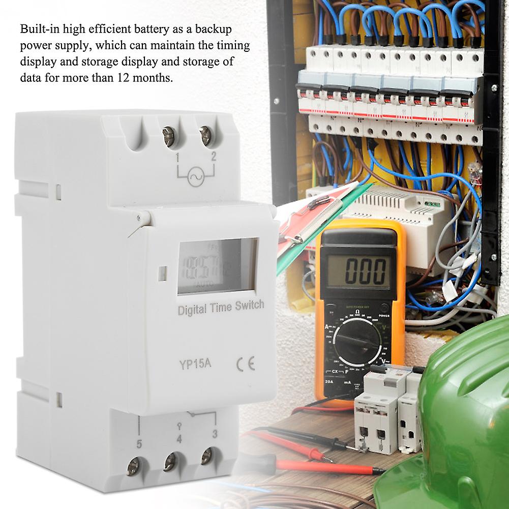 16a Digital Lcd Power Timer Programmable Relay Time Switch (ac220v)