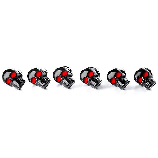 Custom Black Skeleton Skull Bolt Nuts Screws 6mm Compatible with Kawasaki Mach 500 750 KH S3 Trial Boss