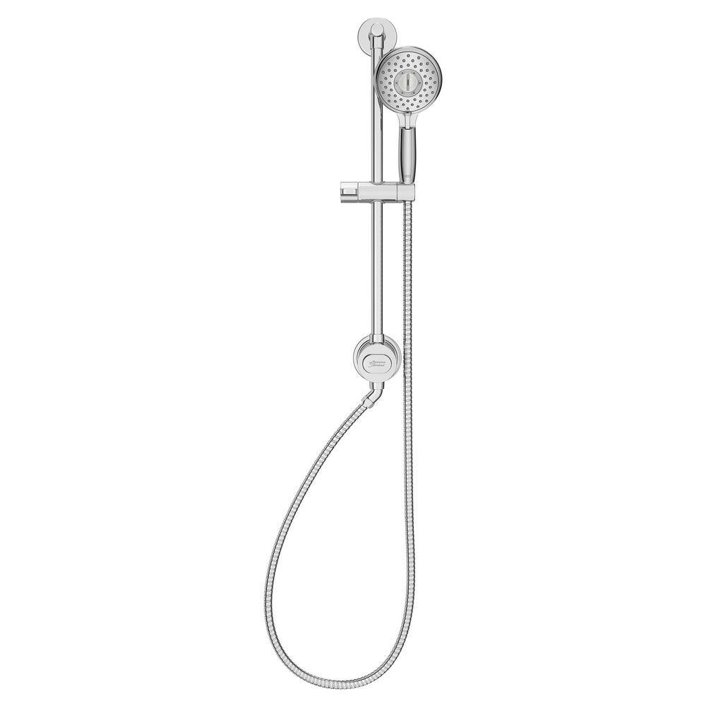 American Standard Spectra 4-Spray Round High-Pressure Hand Shower Rail System with Filter in Polished Chrome 9238759.002