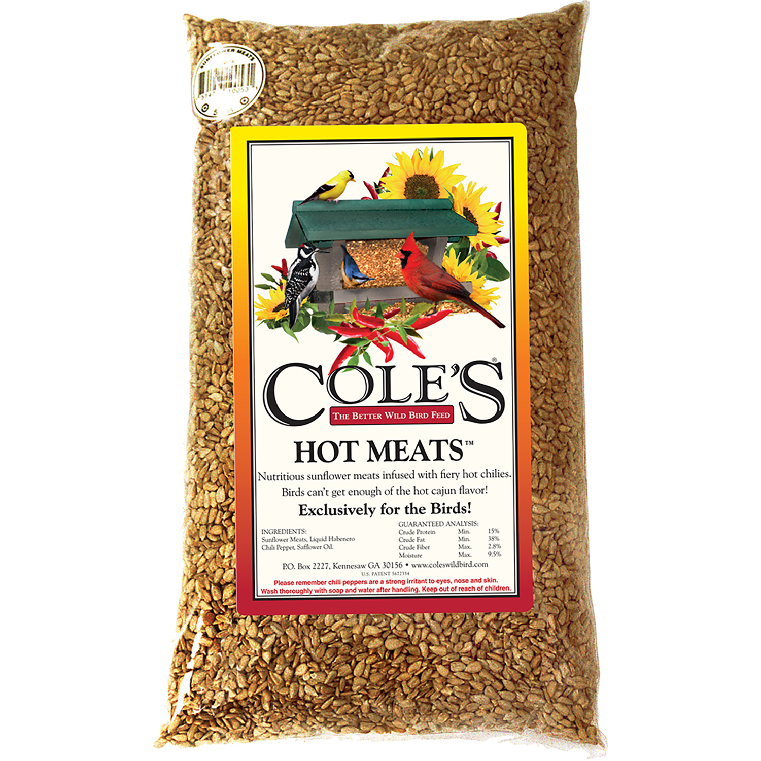 Coles Hot Meats Assorted Species Sunflower Meats Wild Bird Food 20 lb