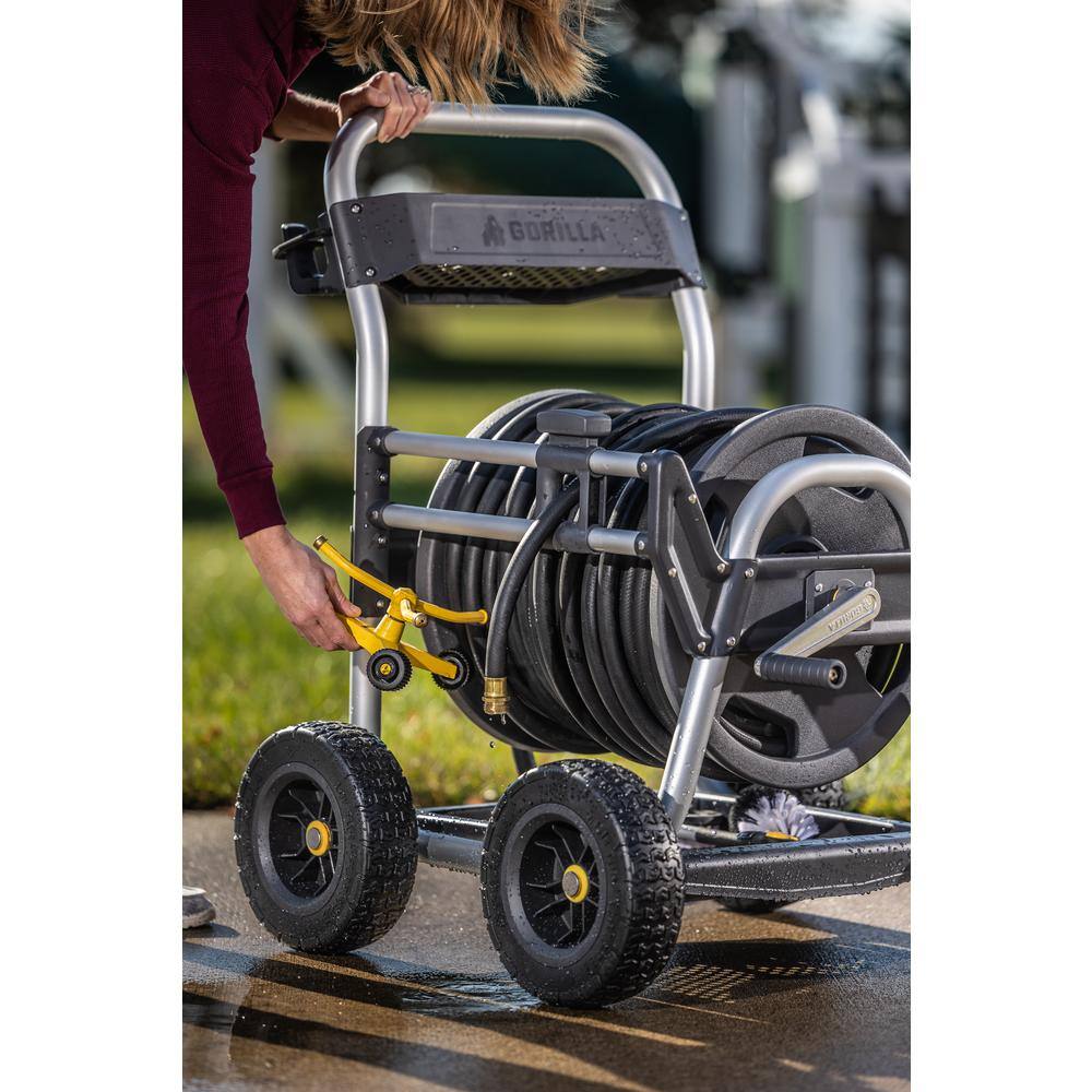 Gorilla 250 ft. Aluminum Heavy-Duty Hose Reel Cart GRC-250G