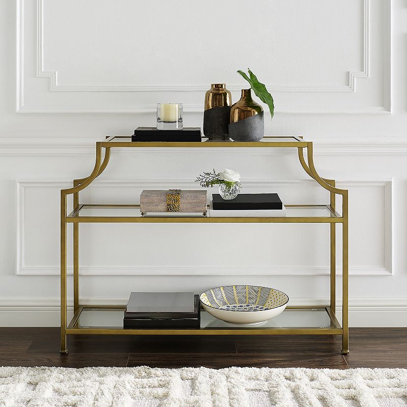 Crosley Aimee Glass Console Table