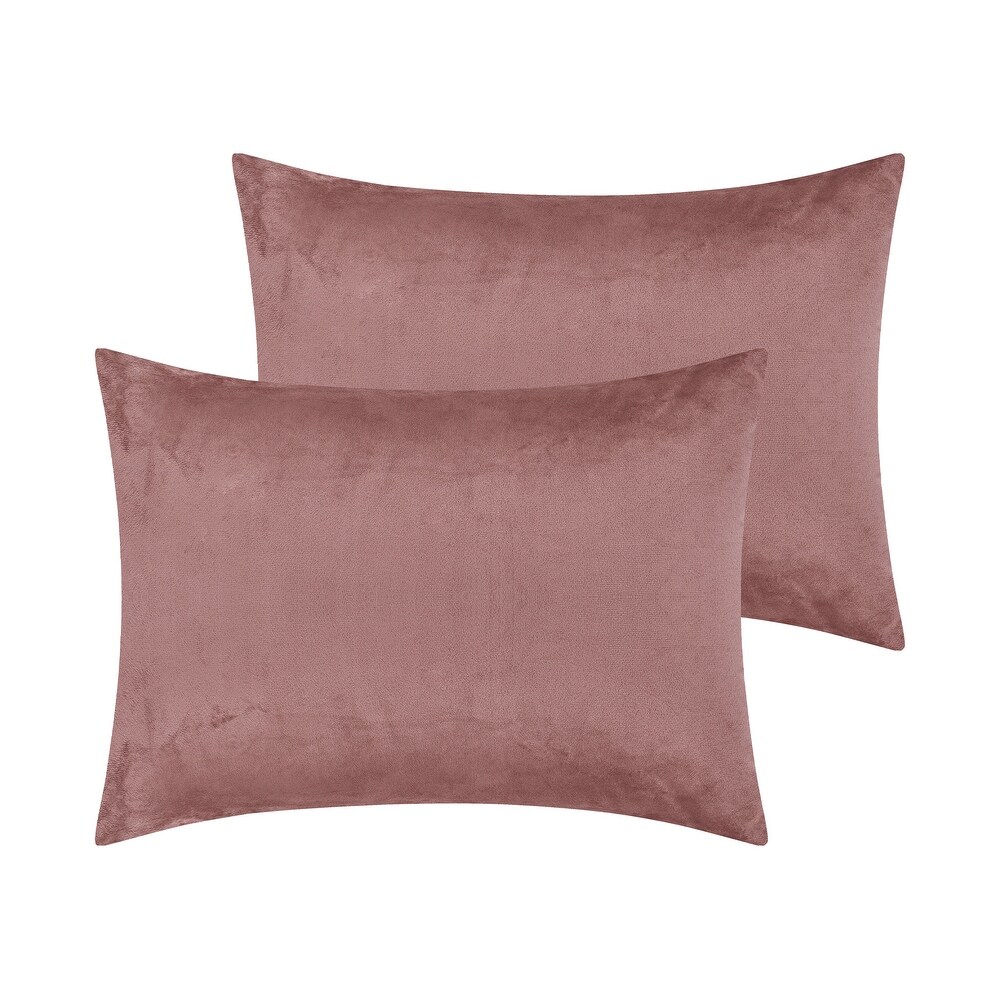 Velvet Envelope Closure Soft and Durable Pillowcases 2 Pcs