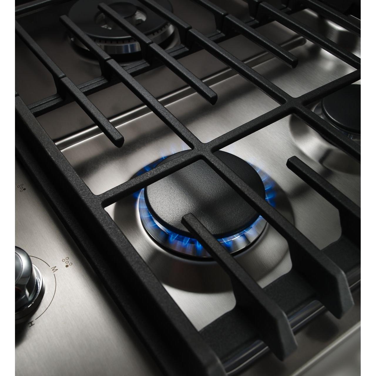 KitchenAid 30-inch Built-In Gas Cooktop with Even-Heat�Burner KCGS550ESS