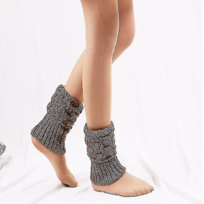 Women Crochet Boot Cuffs， Knit Pers Socks For Winter Leg Warmers