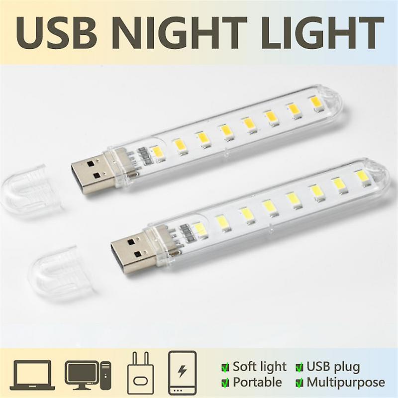 1pcs Mini Portable Usb Led Lamp 5v Ultra Bright Warm White Power 3000k-7000k Round Lamp Outdoor