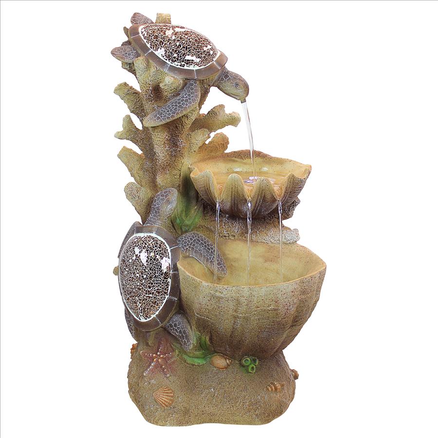 Design Toscano Turtle Cove Cascading Sculptural Fountain