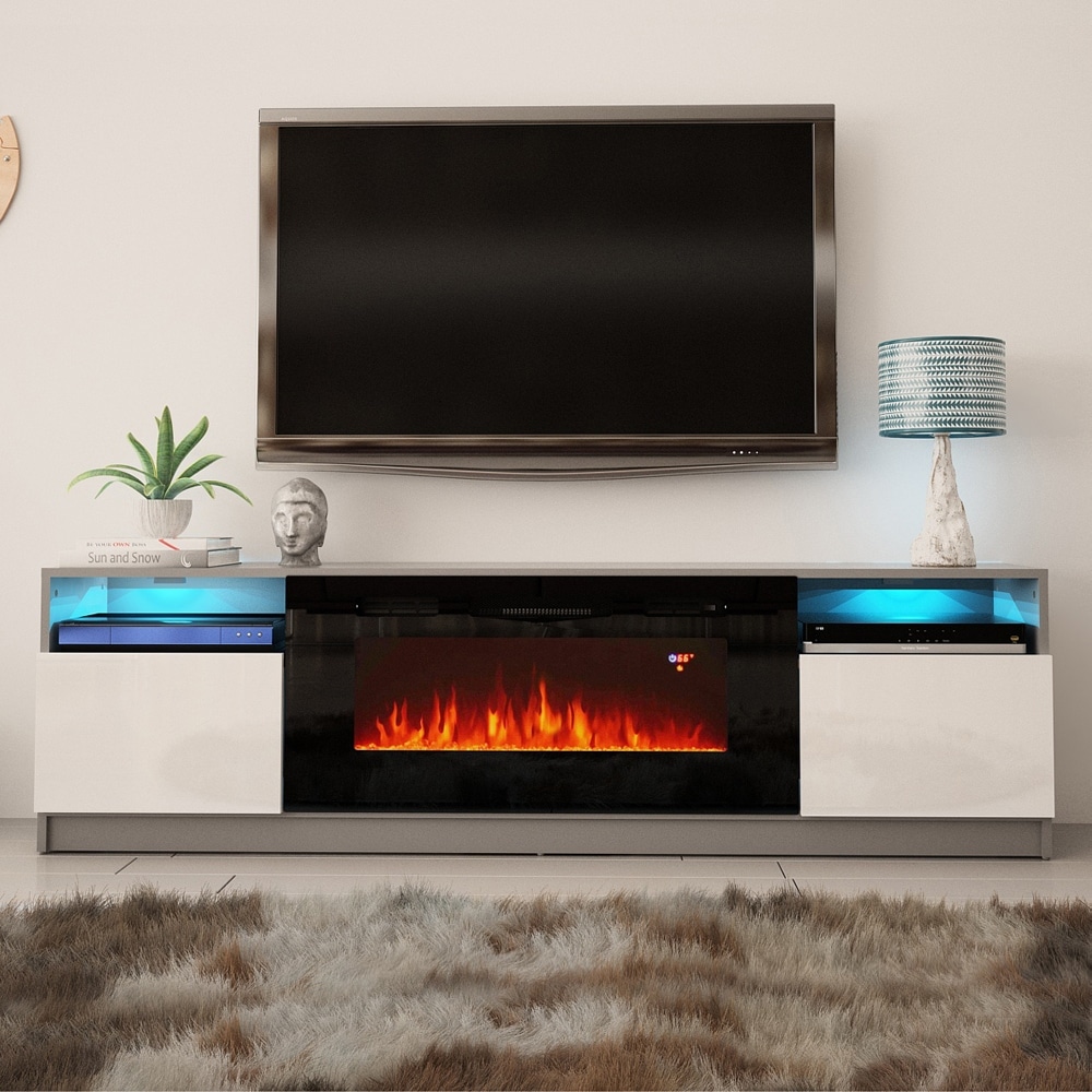 Strick   Bolton Amsden Electric Fireplace TV Stand