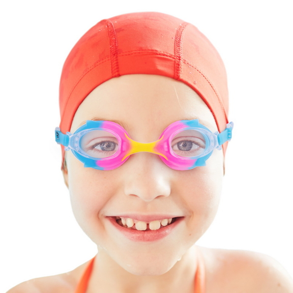 Brybelly Colorful Kids Goggles with Case  Cotton C...