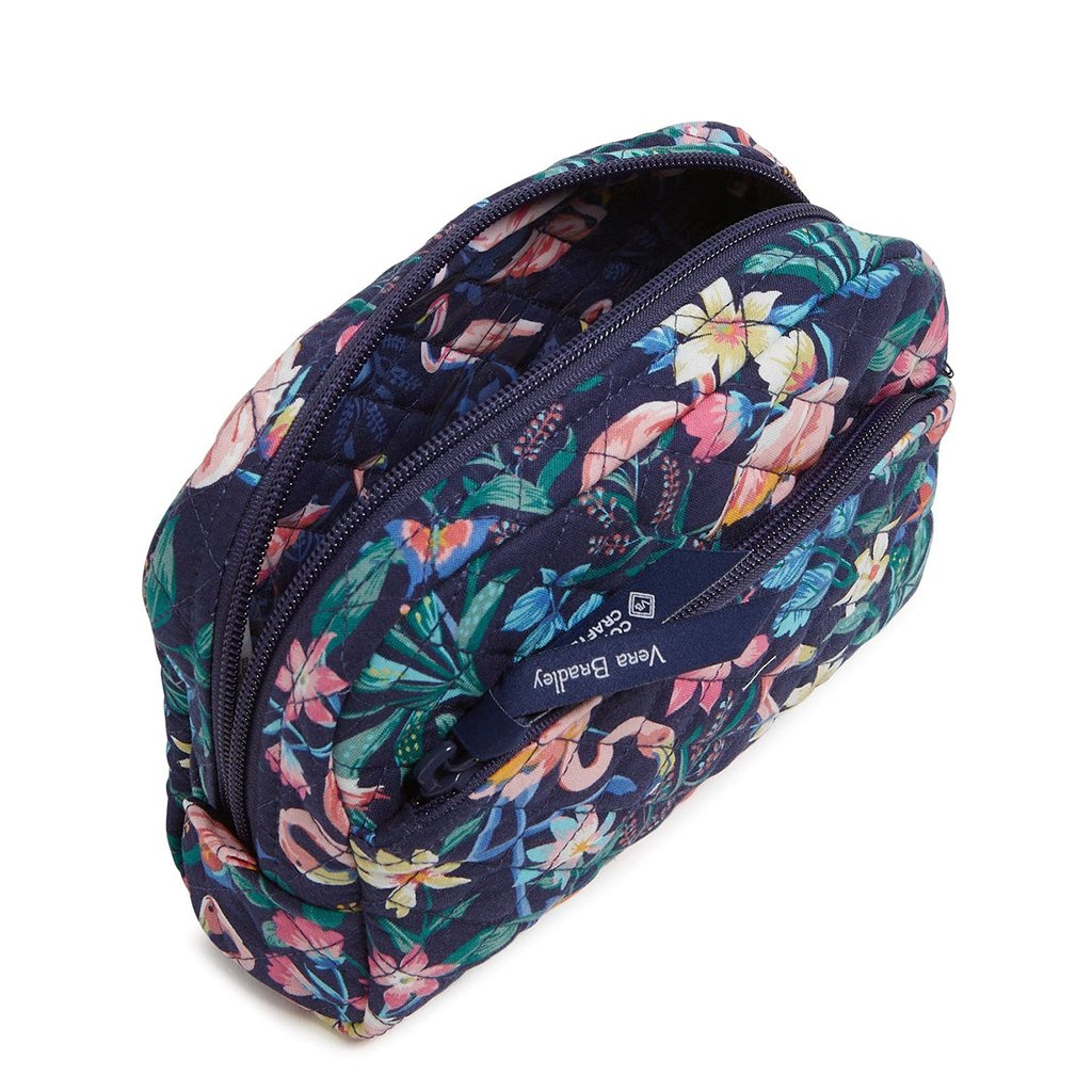 Vera Bradley  Medium Cosmetic Bag in Flamingo Garden