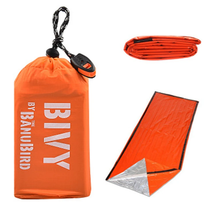 Waterproof Ultralight Bivvy Bag Emergency PE Sleeping Bag for Camping