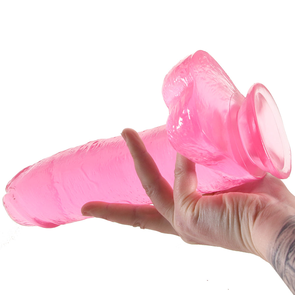 B Yours Plus Big n’ Bulky 10.5 Inch Ballsy Dildo in Pink