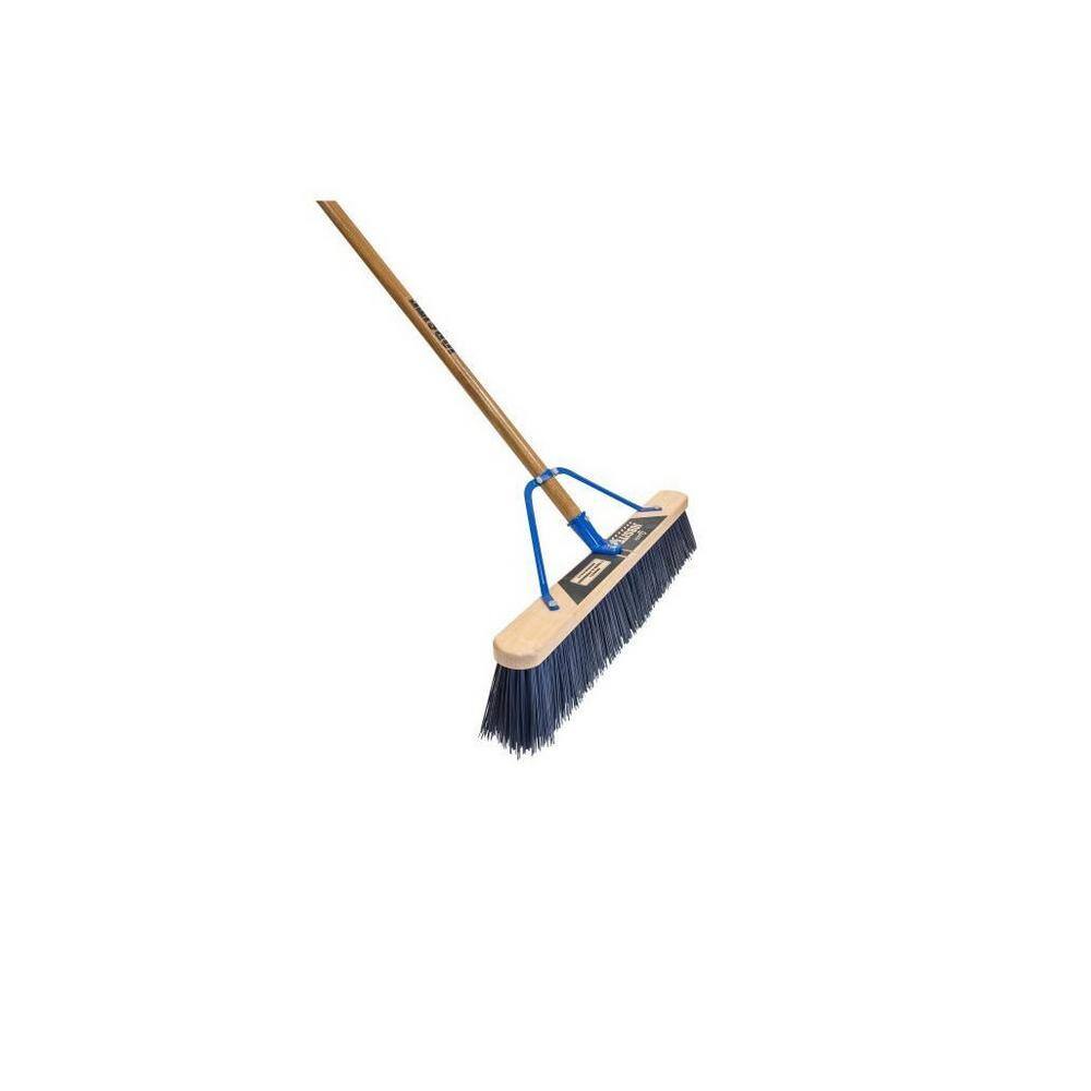 Quickie Job Site 24 in. Rough Surface Push Broom 869JSHDSU