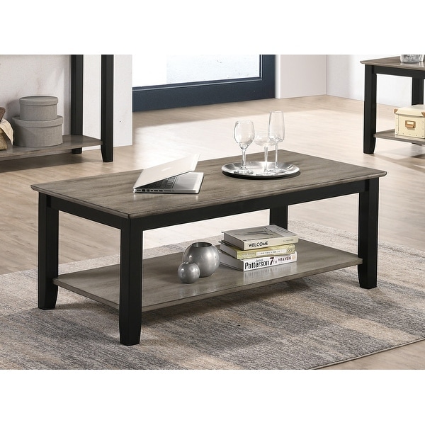 Coffee Table With Open Shelf