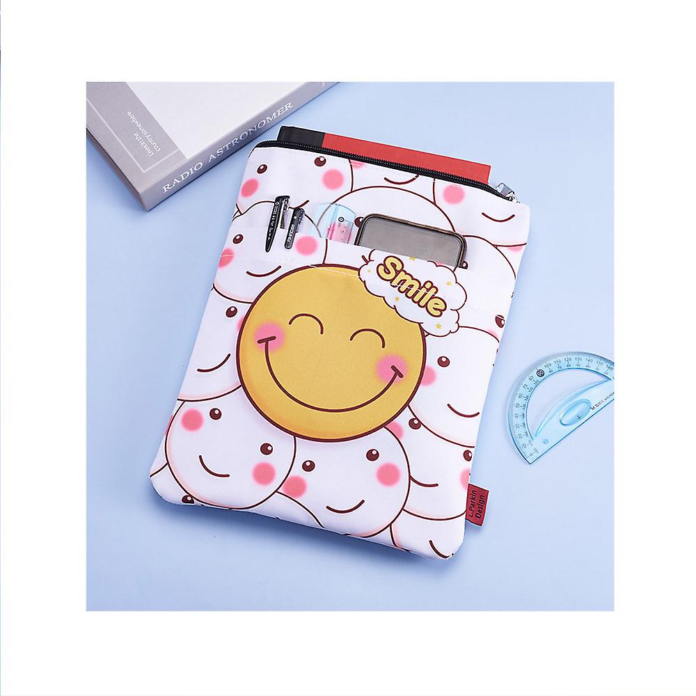 Smiley Face Book Sleeve With Zipper Book Covers For Paperbacks