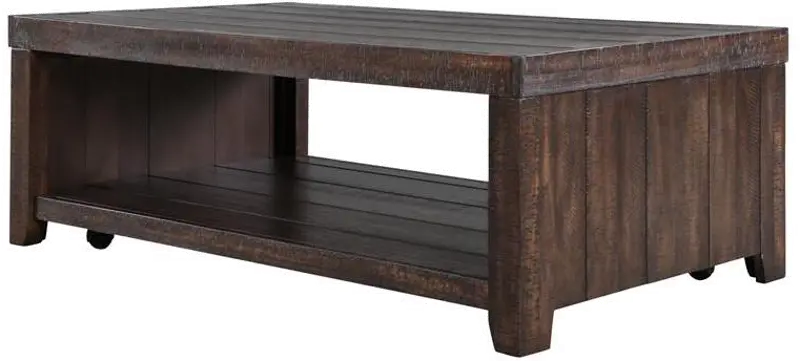 Caitlyn Rustic Distressed Coffee Table