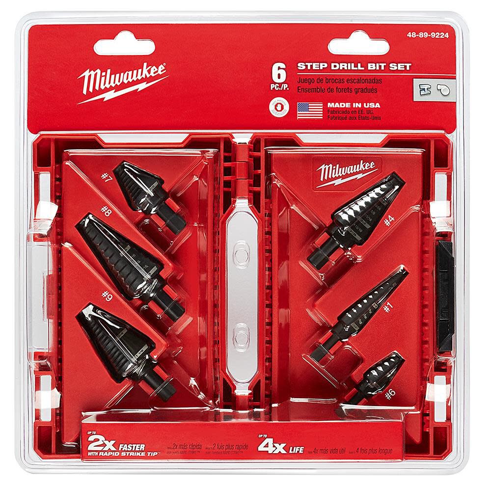 MW 6-Piece Step Drill Bit Set 48-89-9224 from MW