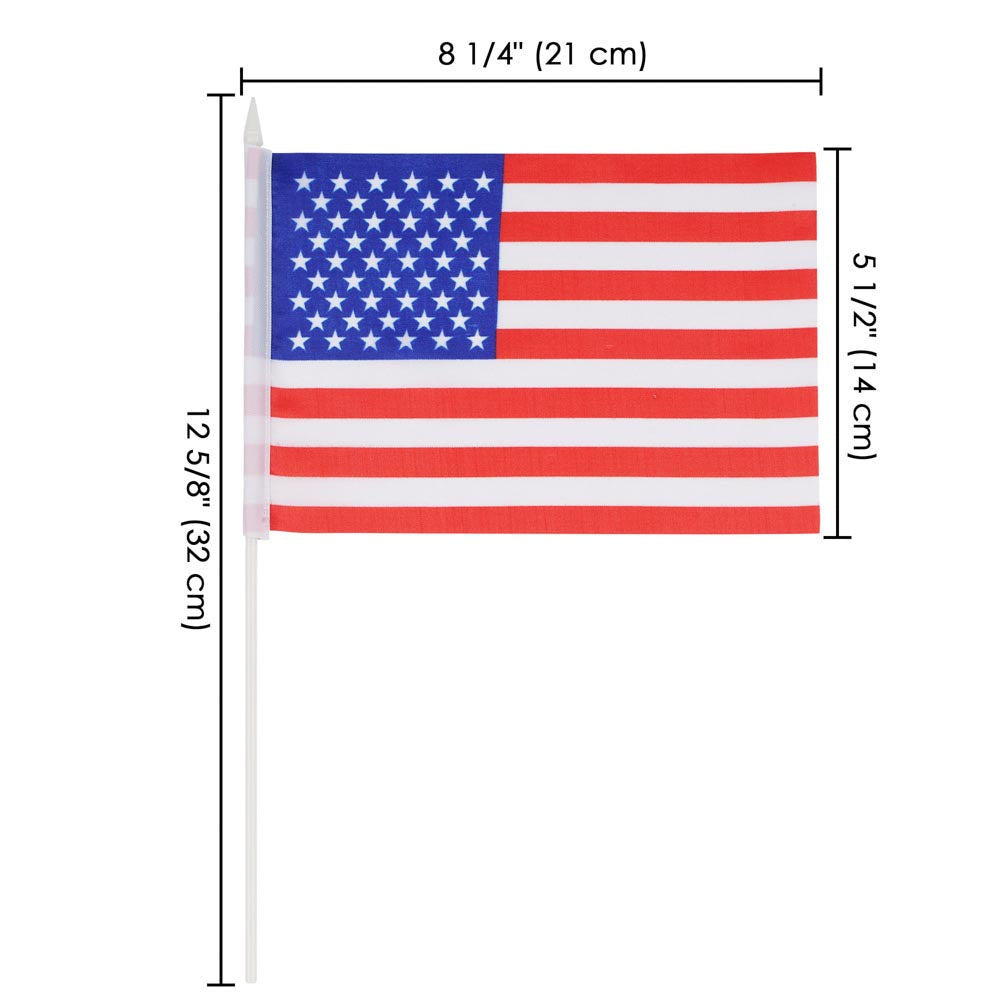 Yescom Small American Flag on Stick 8