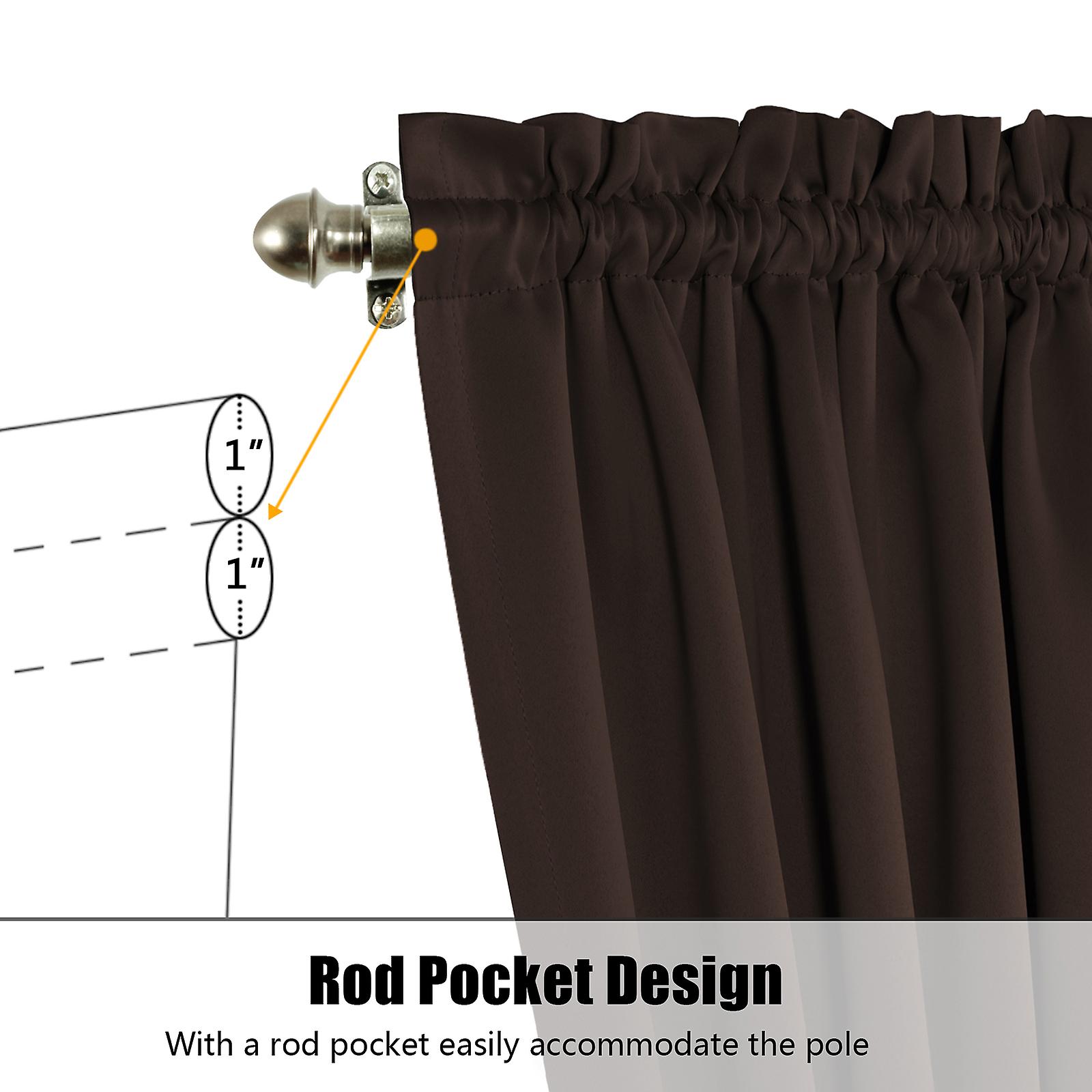 2 Panel French Door Curtains With Rod Pocket Tieback Indoor Sun Blocking Privacy Grommet Curtains Thermal Blackout Curtain For Window Kitchen Patio Do