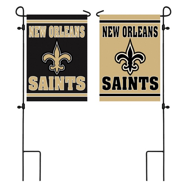 Embossed Suede Flag Gdn Size New Orleans Saints