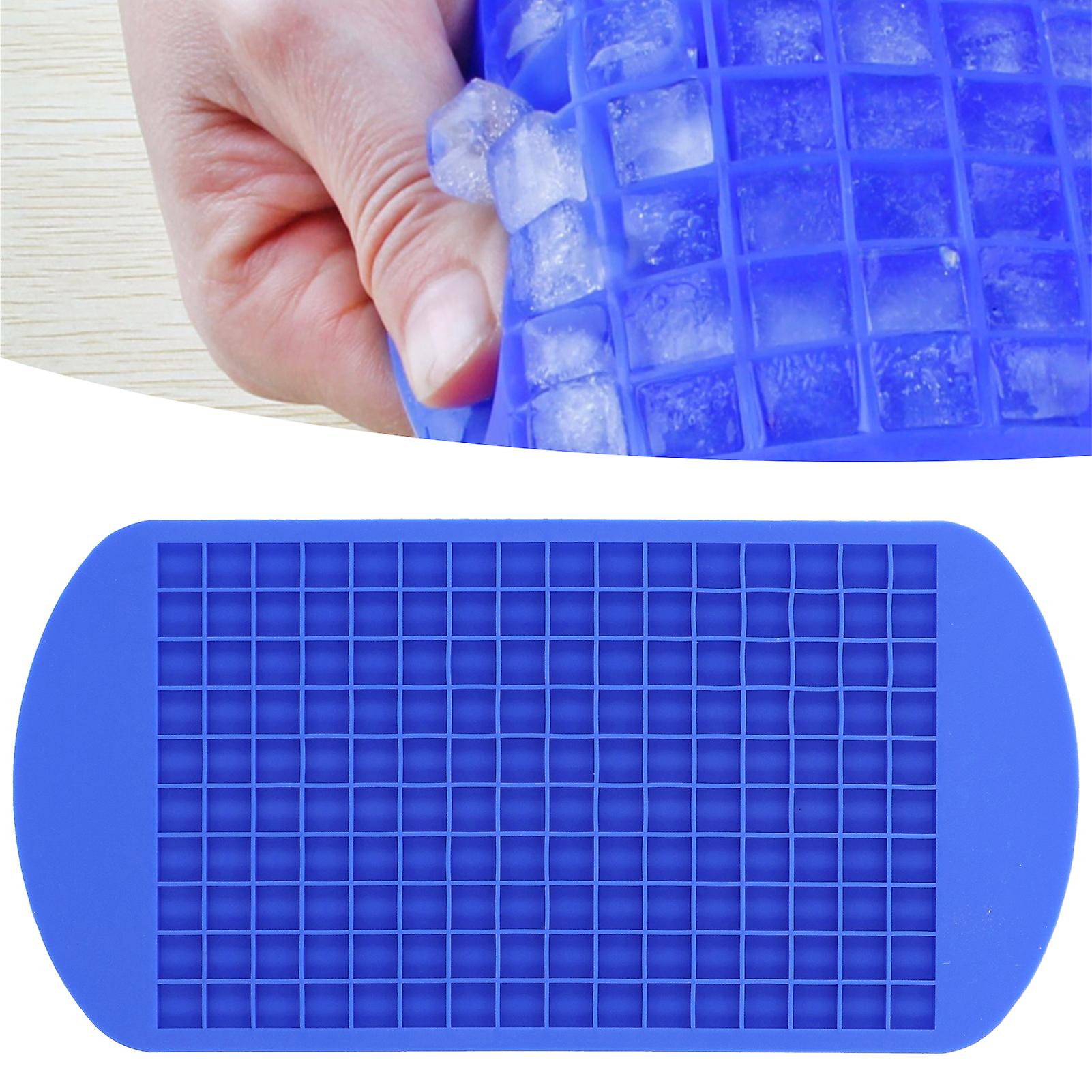 Ice Cube Tray， 160 Grid Silicone Square Chocolate Mold Ice Mold Trays Easy To Release Flexible Diy Baking Tools For Pudding Cake Chocolate[blue]