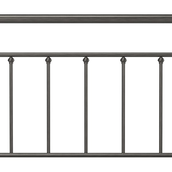 Hillsdale Furniture Kirkland Metal Headboard， Aged Pewter - - 33142603