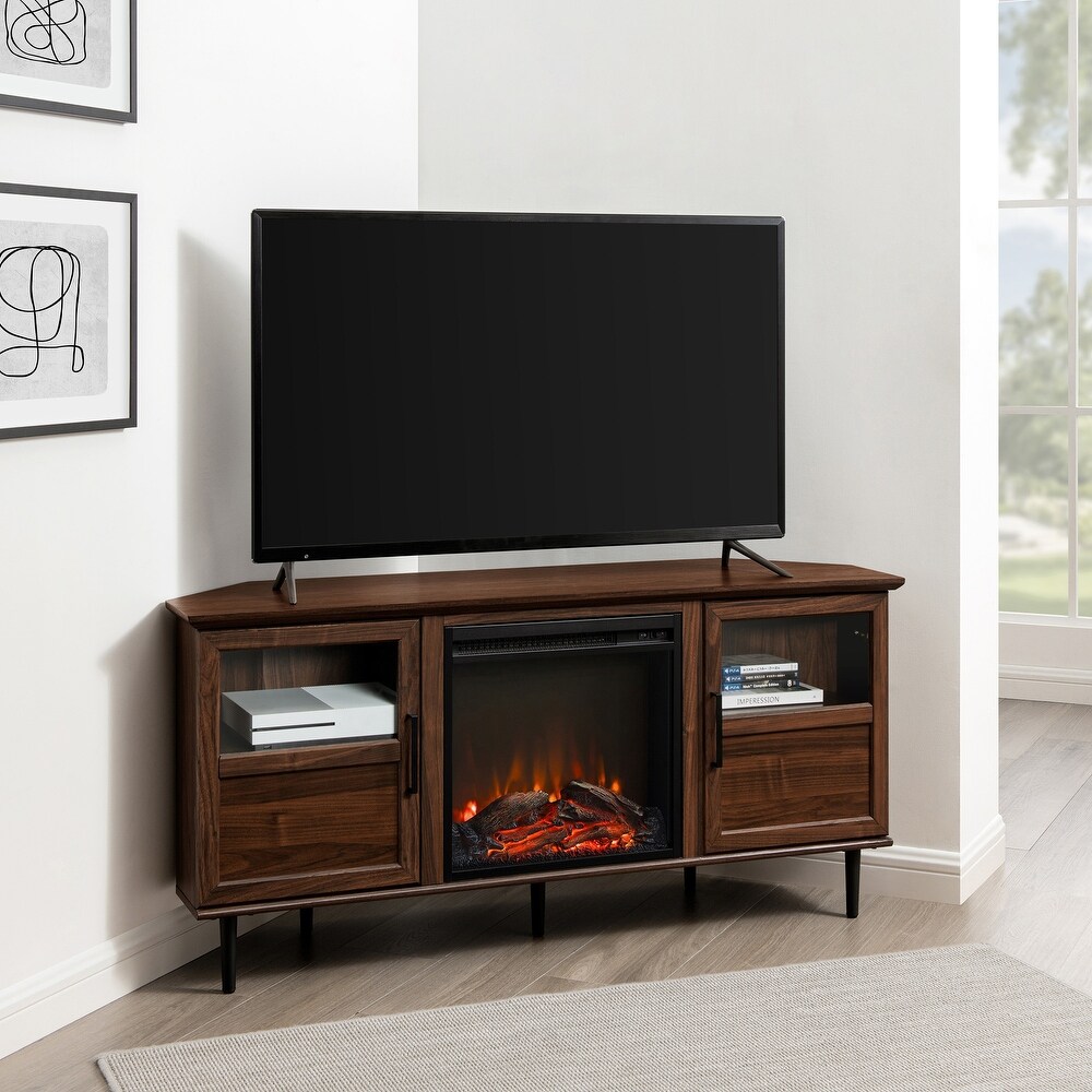 Middlebrook Modern Corner Fireplace TV Stand